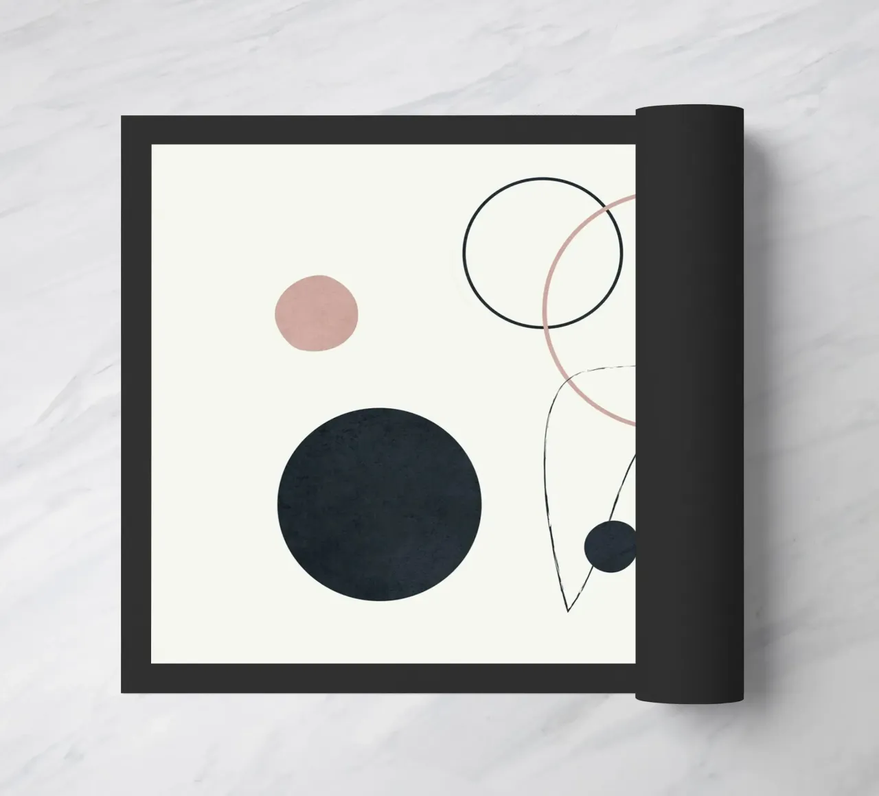 Abstract Minimal Art 2 deurmat van Flow Line