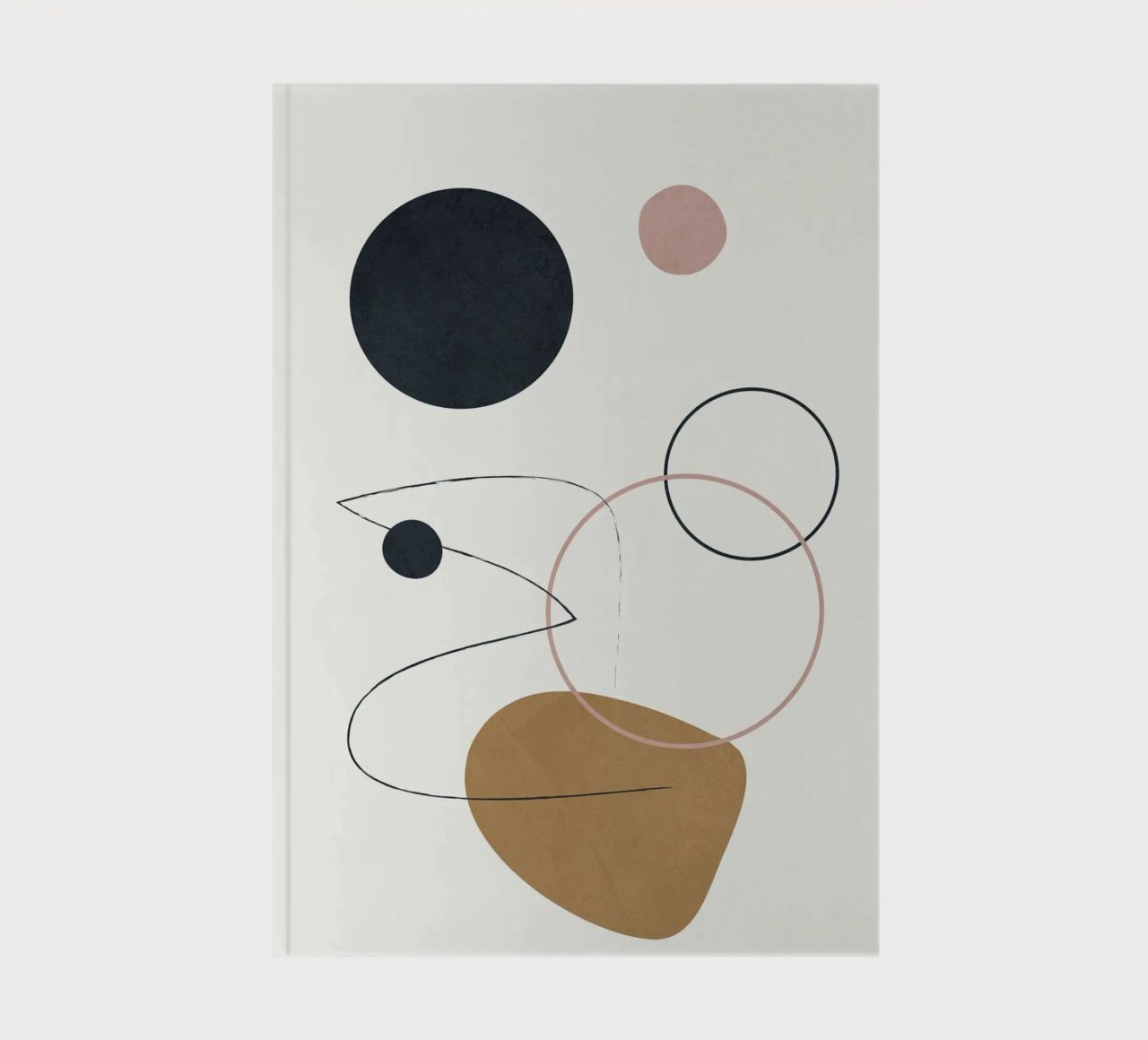 Abstract Minimal Art 2 notebook by Flow Line