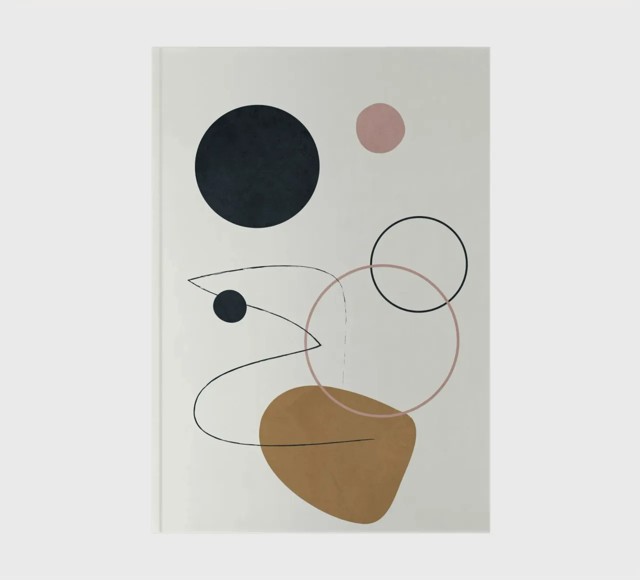 Abstract Minimal Art 2 Notizbuch von Flow Line