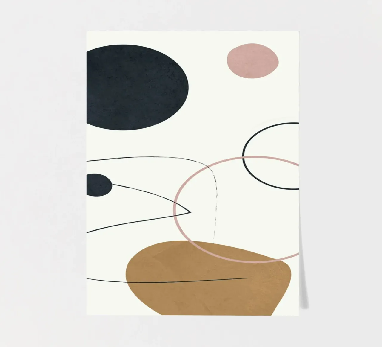Abstract Minimal Art 2 foglio adesivo da Flow Line