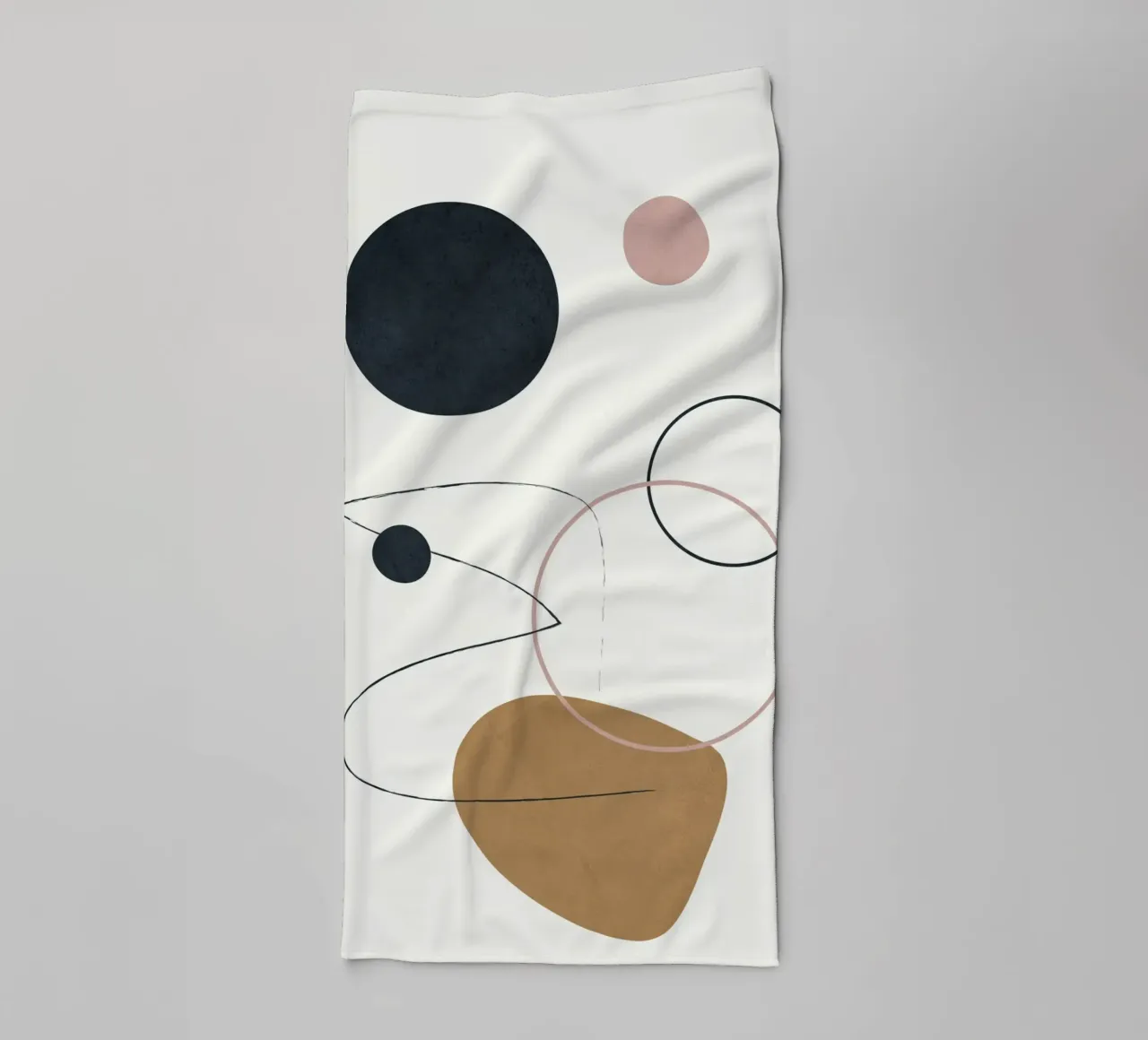 Abstract Minimal Art 2 asciugamano da bagno da Flow Line