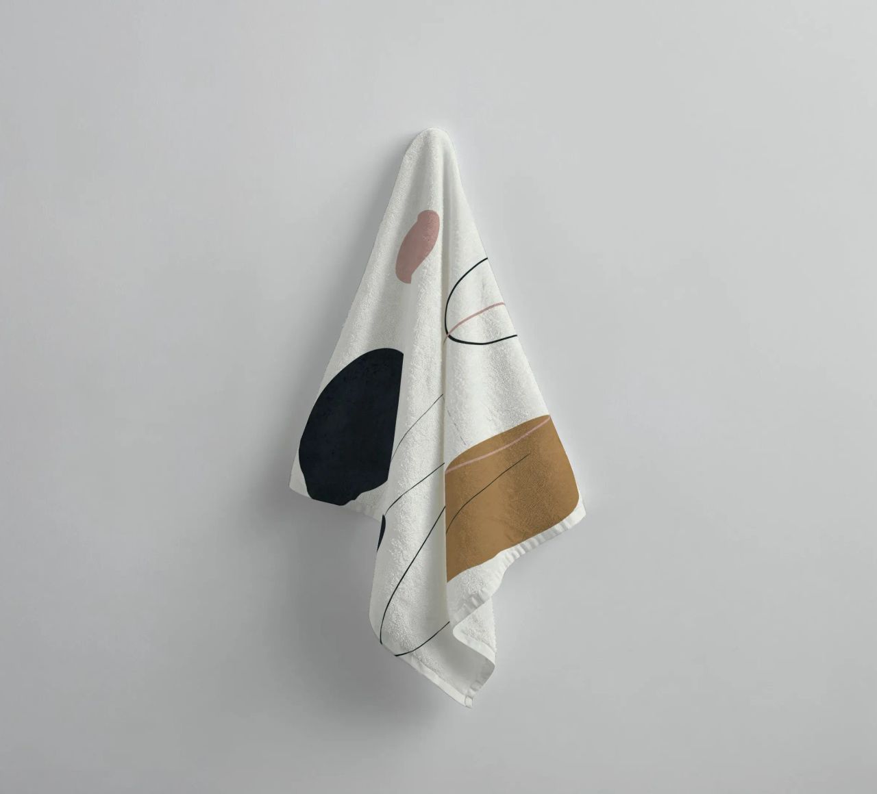 Abstract Minimal Art 2 asciugamano da bagno da Flow Line