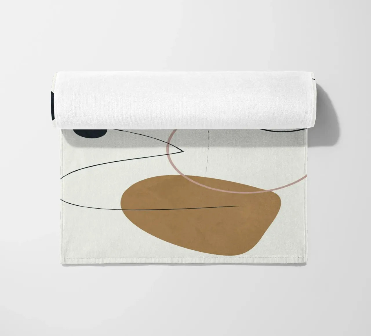 Abstract Minimal Art 2 beach towel by Flow Line