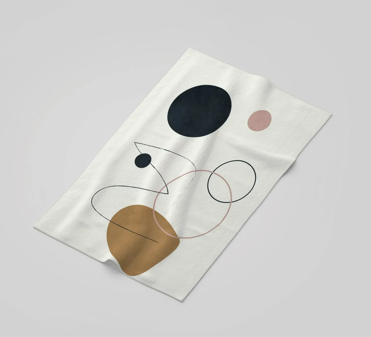 Abstract Minimal Art 2 beach towel by Flow Line