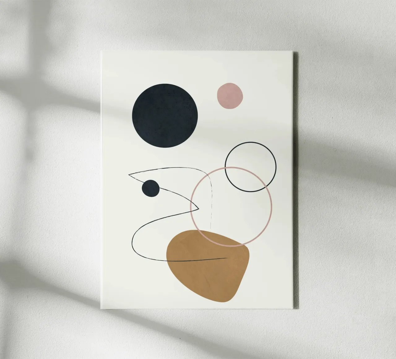 Abstract Minimal Art 2 tela con Cornice a cassetta da Flow Line