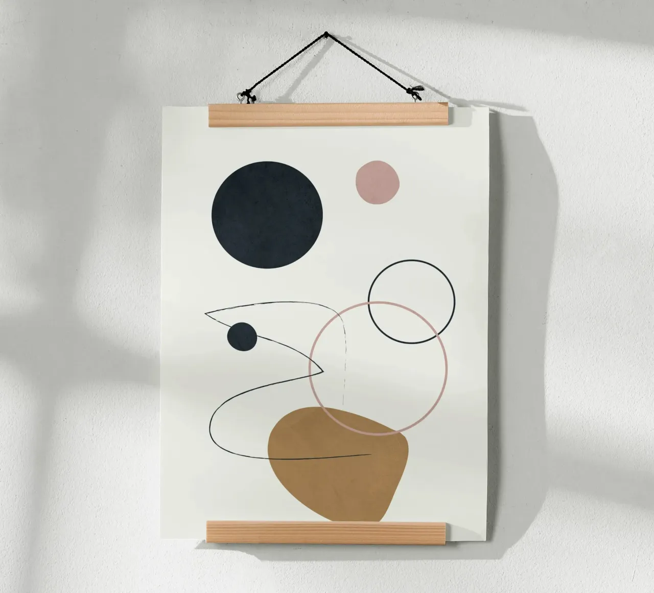 Abstract Minimal Art 2 carta hahnemühle da Flow Line