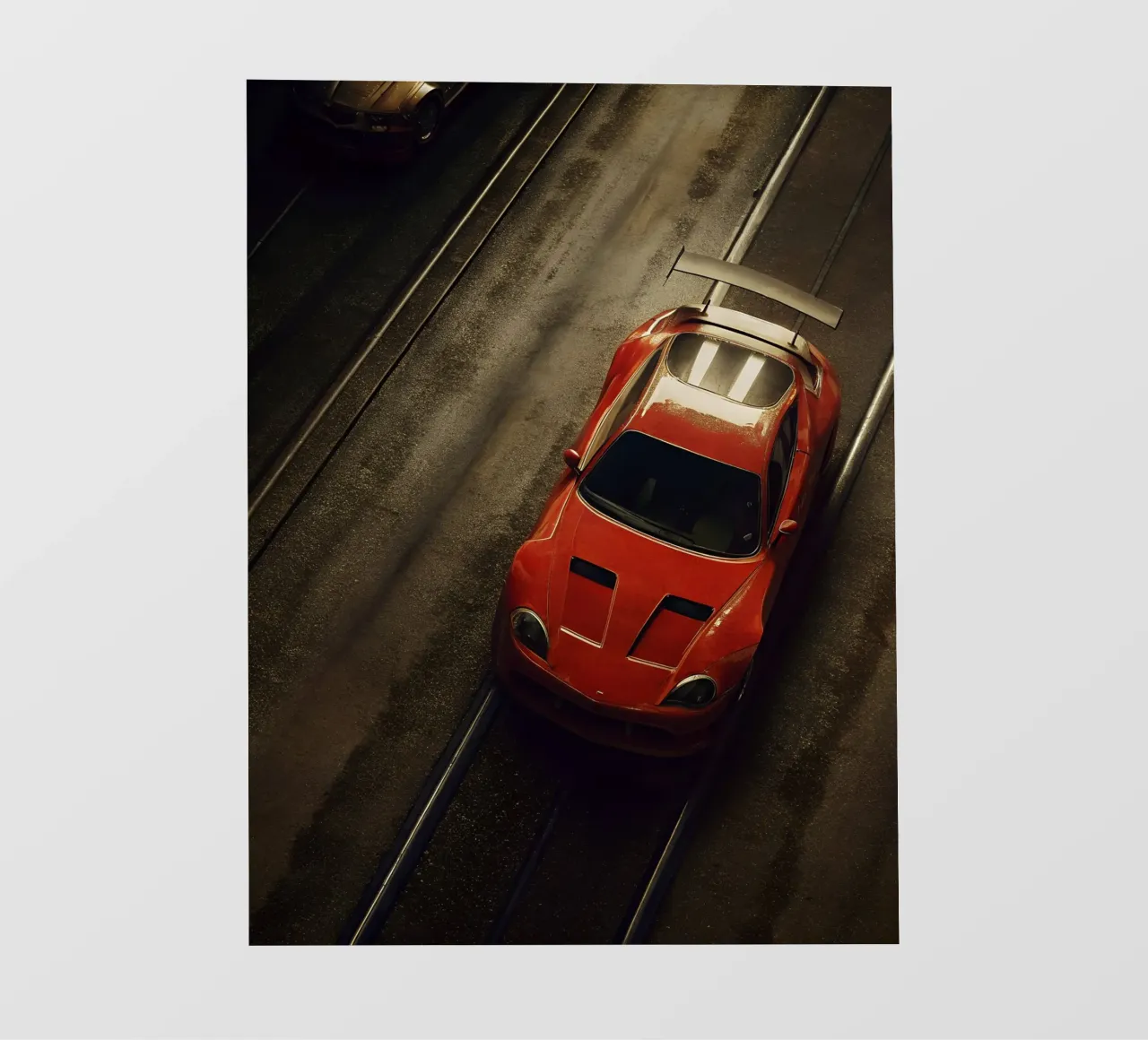 Auto da corsa rossa telo in pvc da CAR EDITION