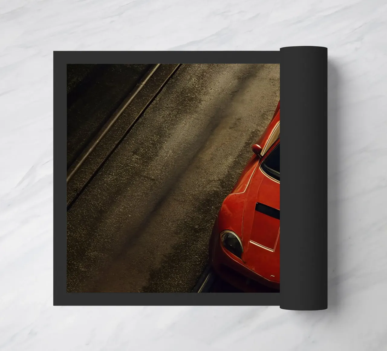 Auto da corsa rossa zerbino da CAR EDITION