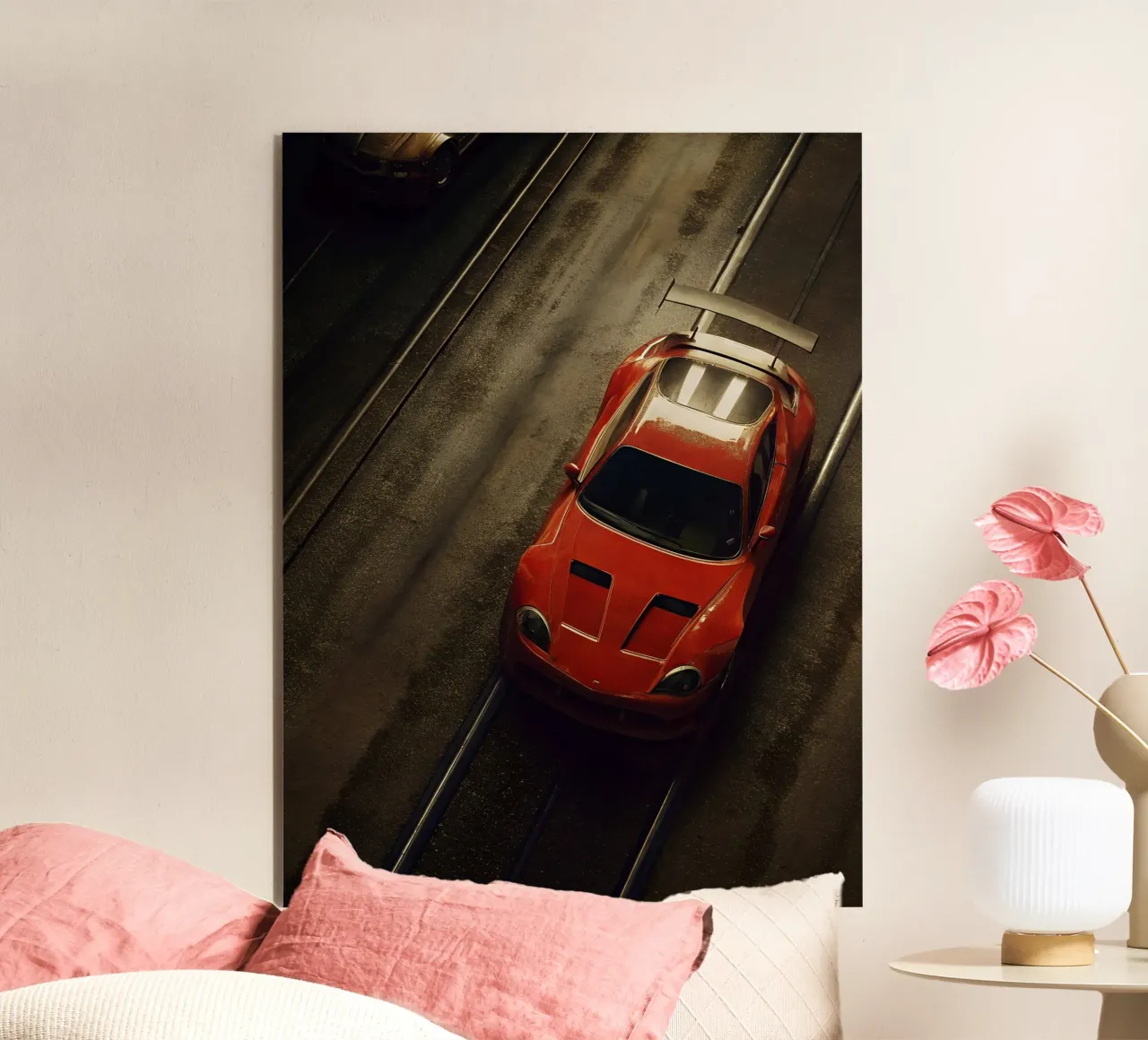 Red Racing Car alu-dibond by CAR EDITION