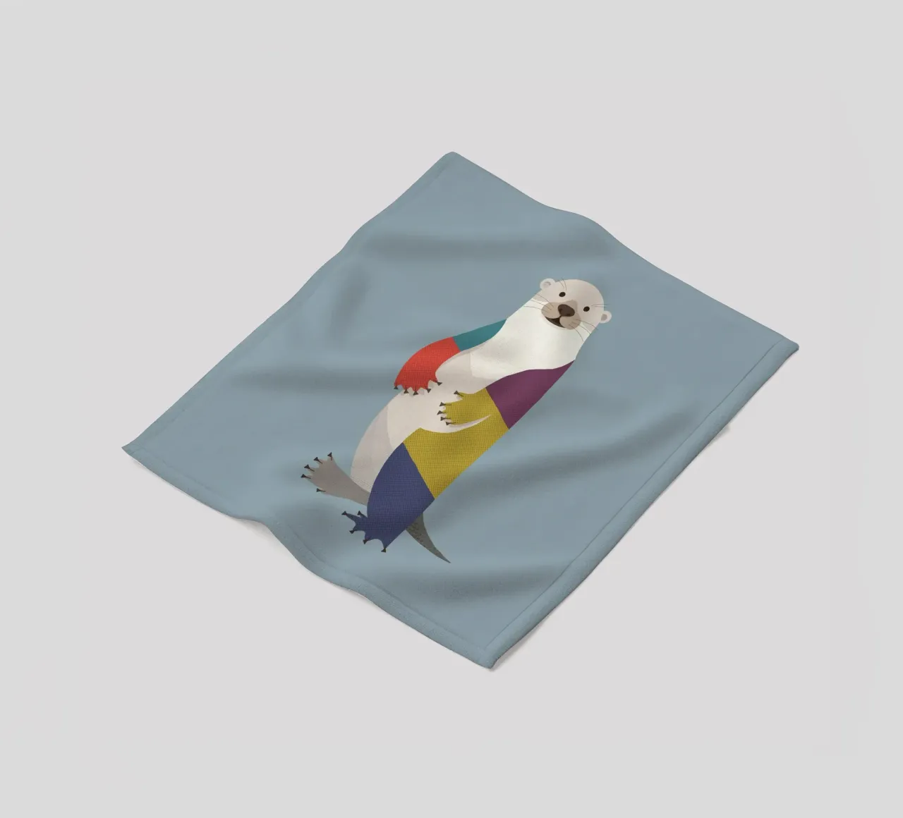 Otter Fleecedecke von The Printed Sparrow