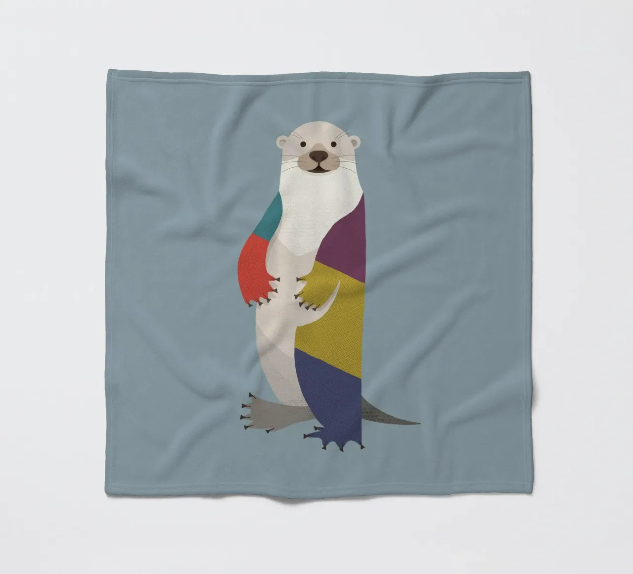 Otter Fleecedecke von The Printed Sparrow