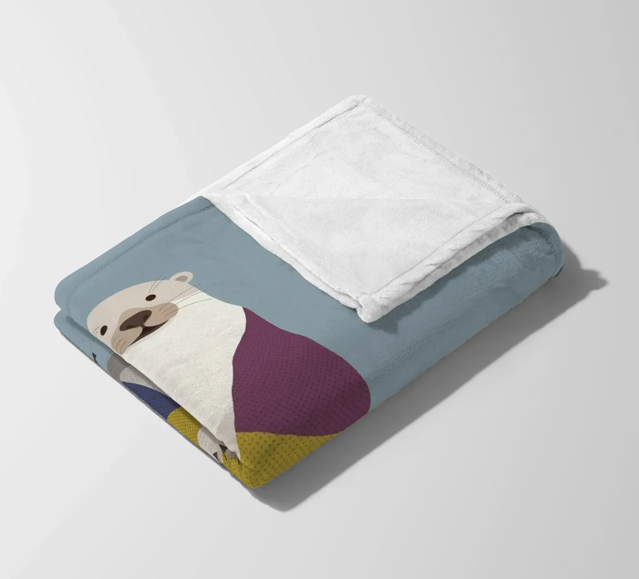 Otter Fleecedecke von The Printed Sparrow