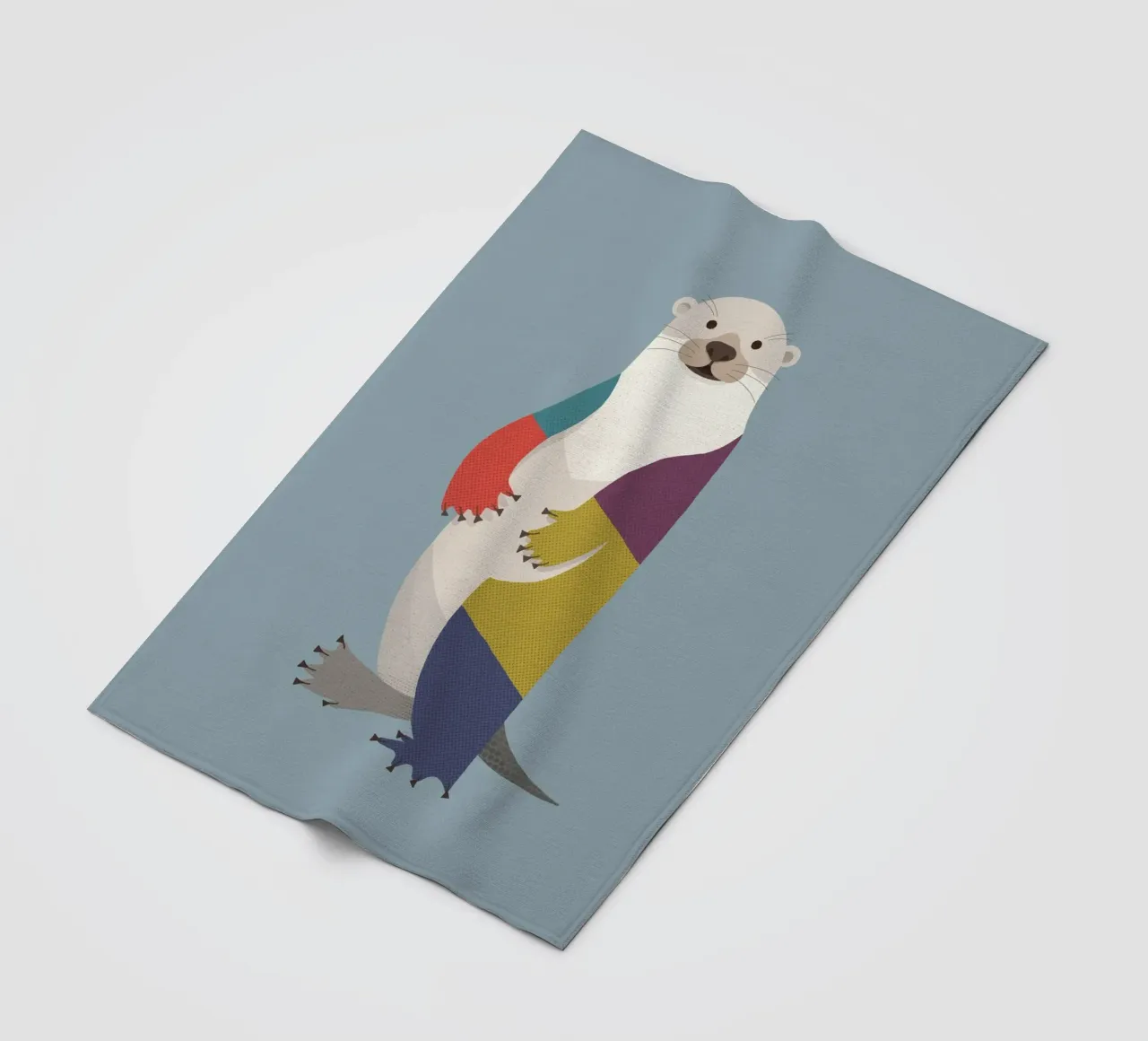 Otter Fleecedecke von The Printed Sparrow