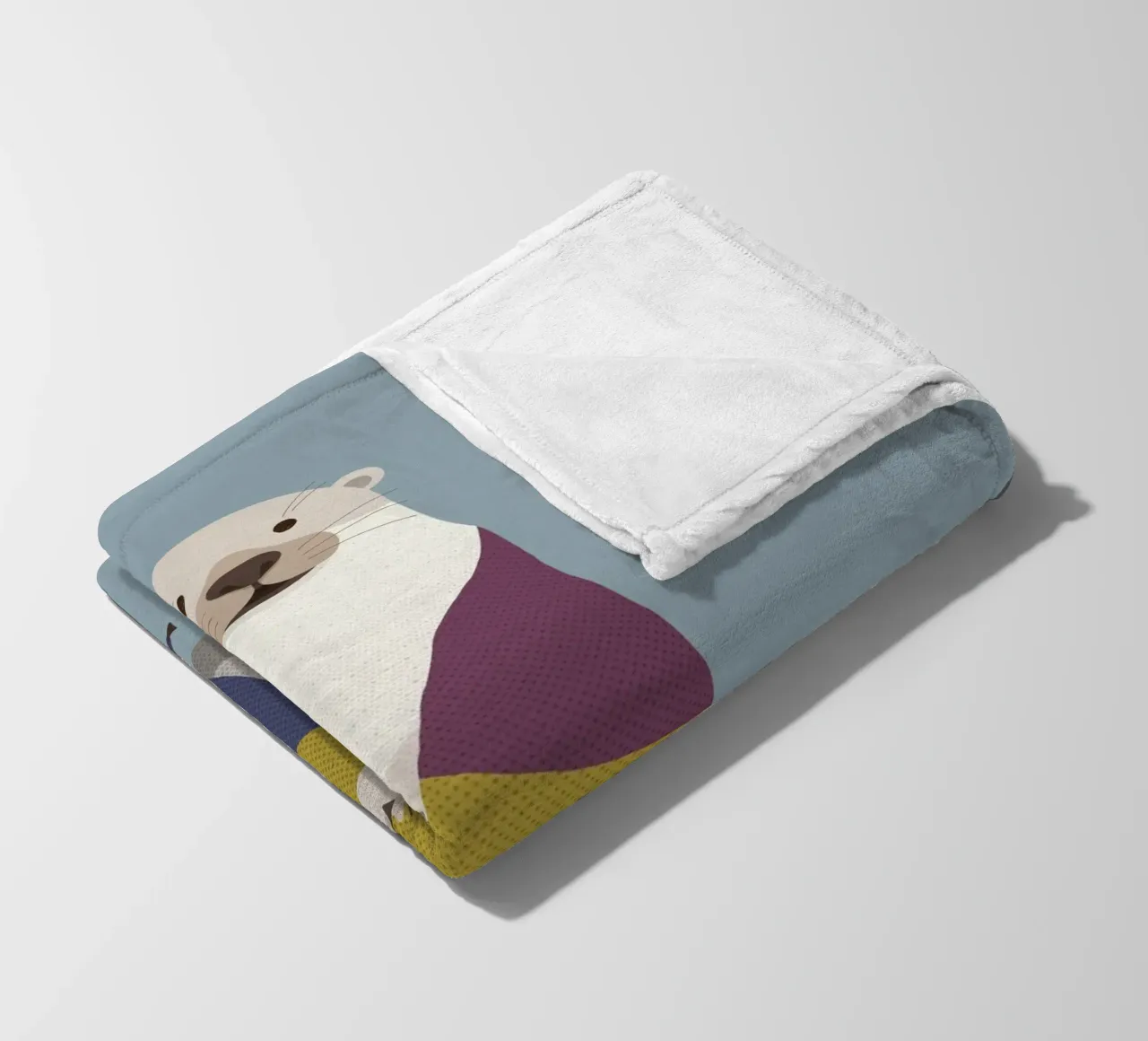 Otter Fleecedecke von The Printed Sparrow