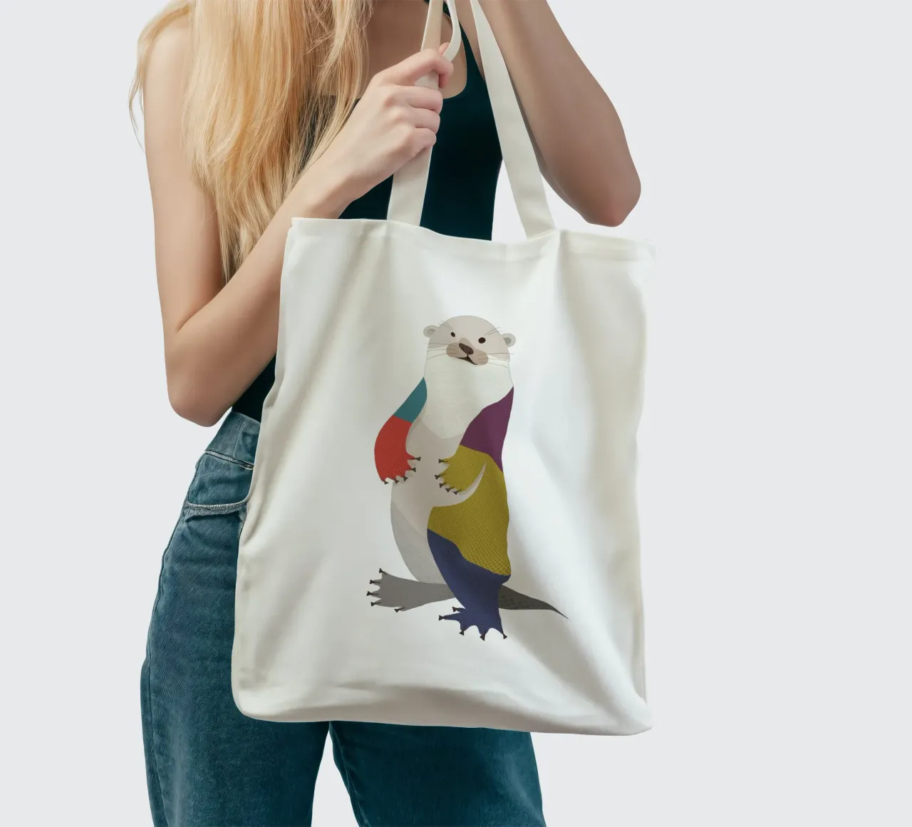 Otter Jutebeutel von The Printed Sparrow