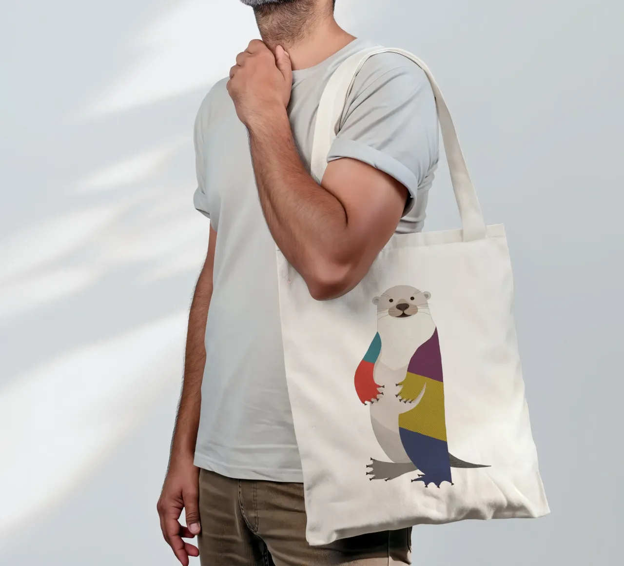 Otter Jutebeutel von The Printed Sparrow