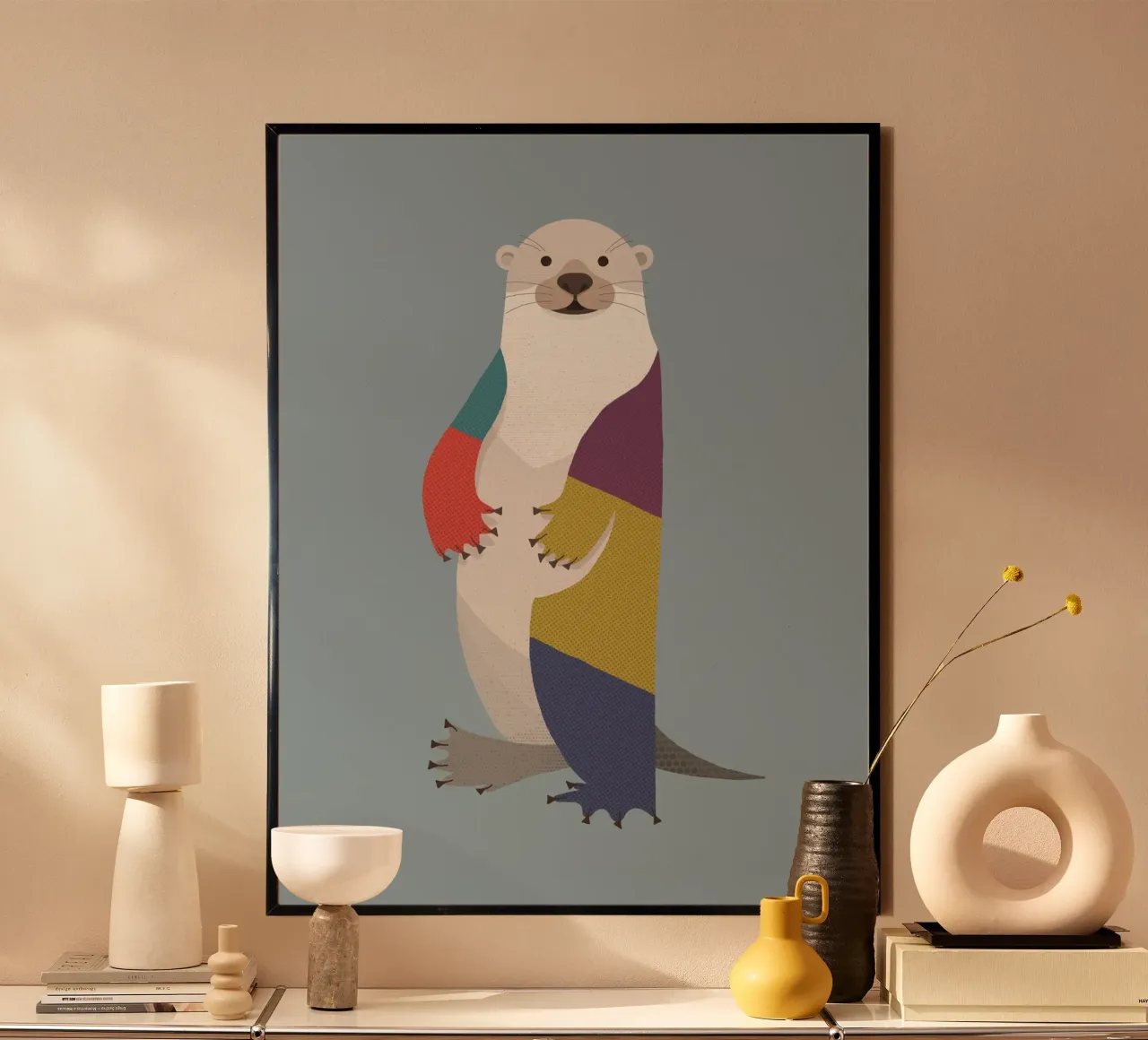 Otter poster by The Printed Sparrow