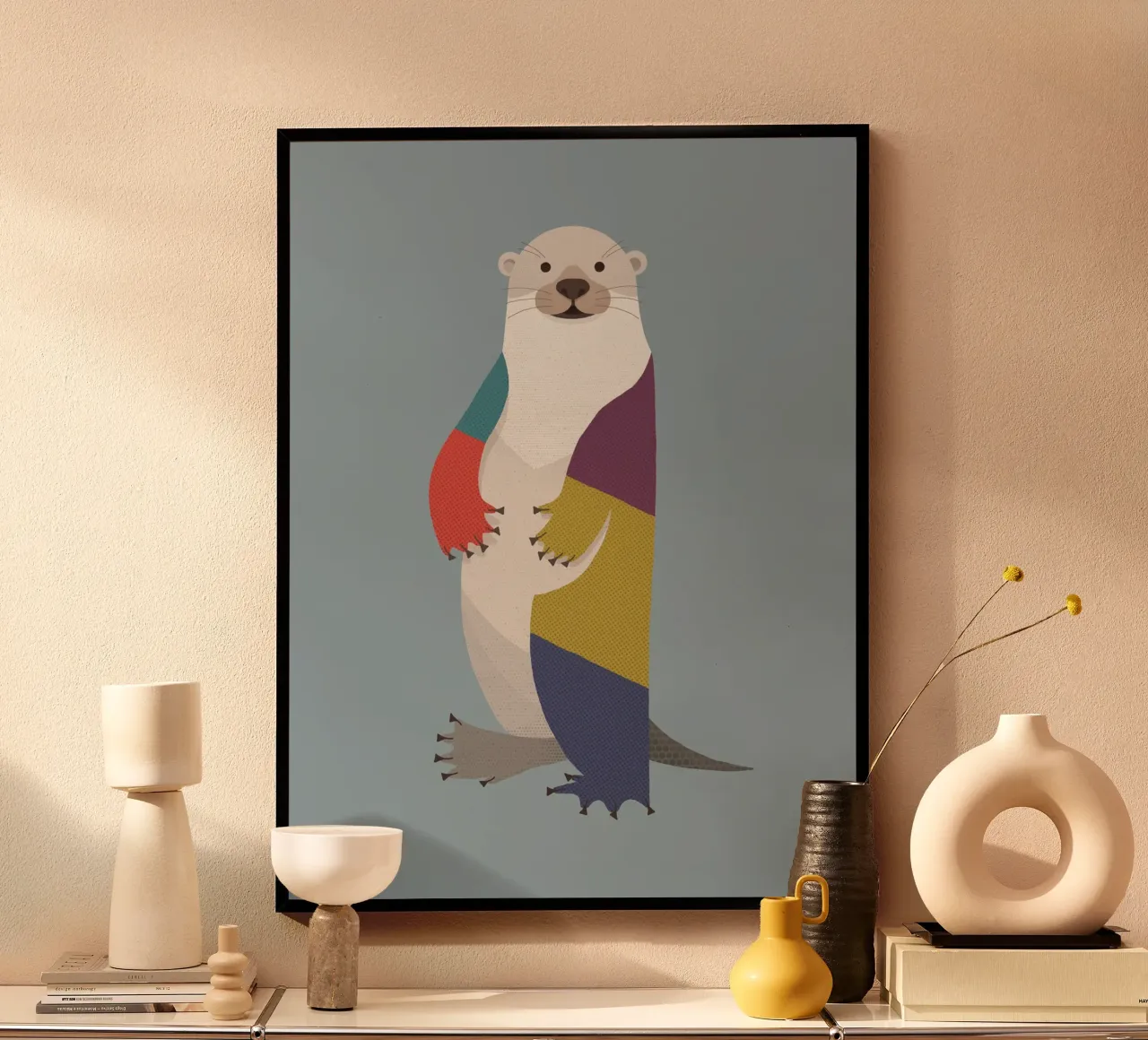 Otter poster by The Printed Sparrow