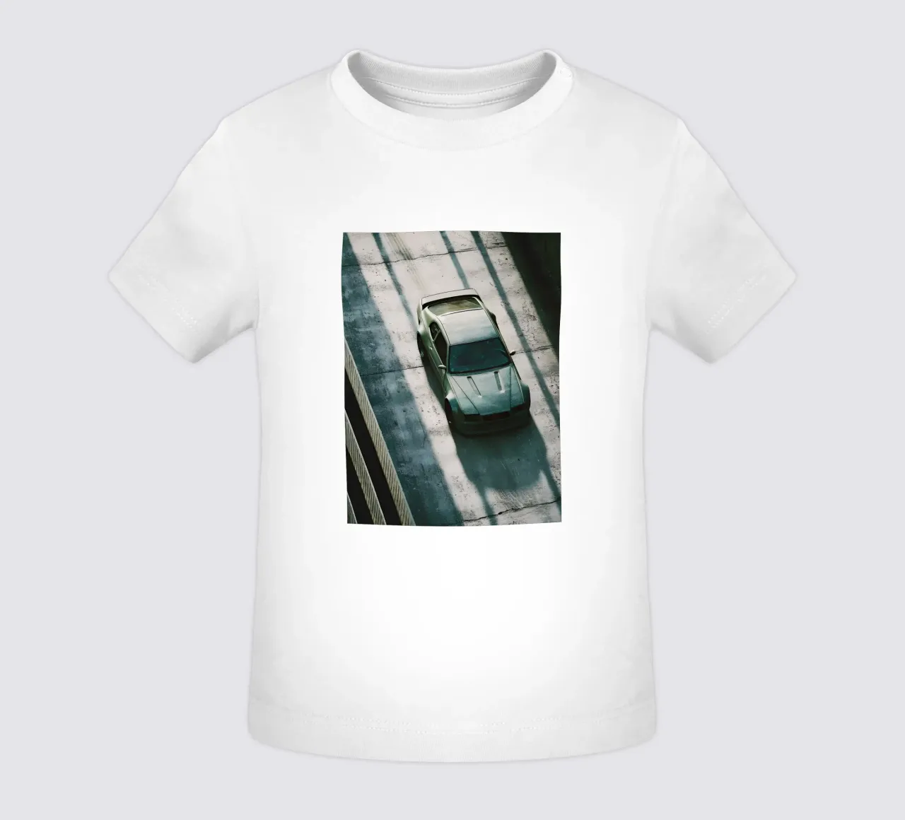 Auto da corsa grigia maglietta neonato da CAR EDITION