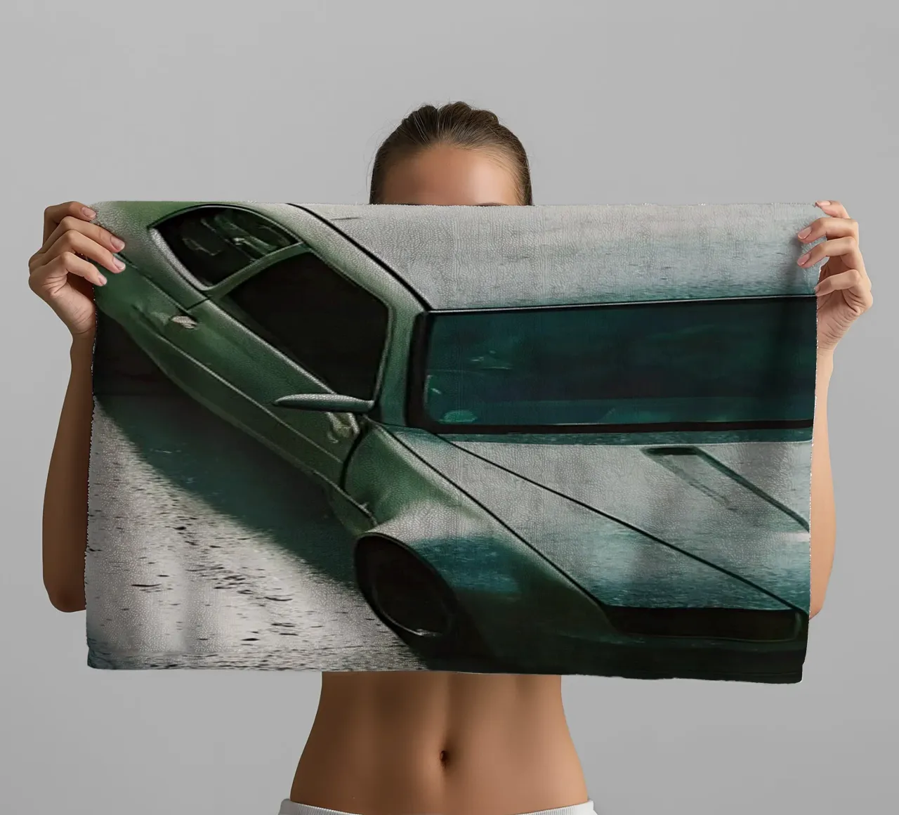 Auto da corsa grigia asciugamano da bagno da CAR EDITION