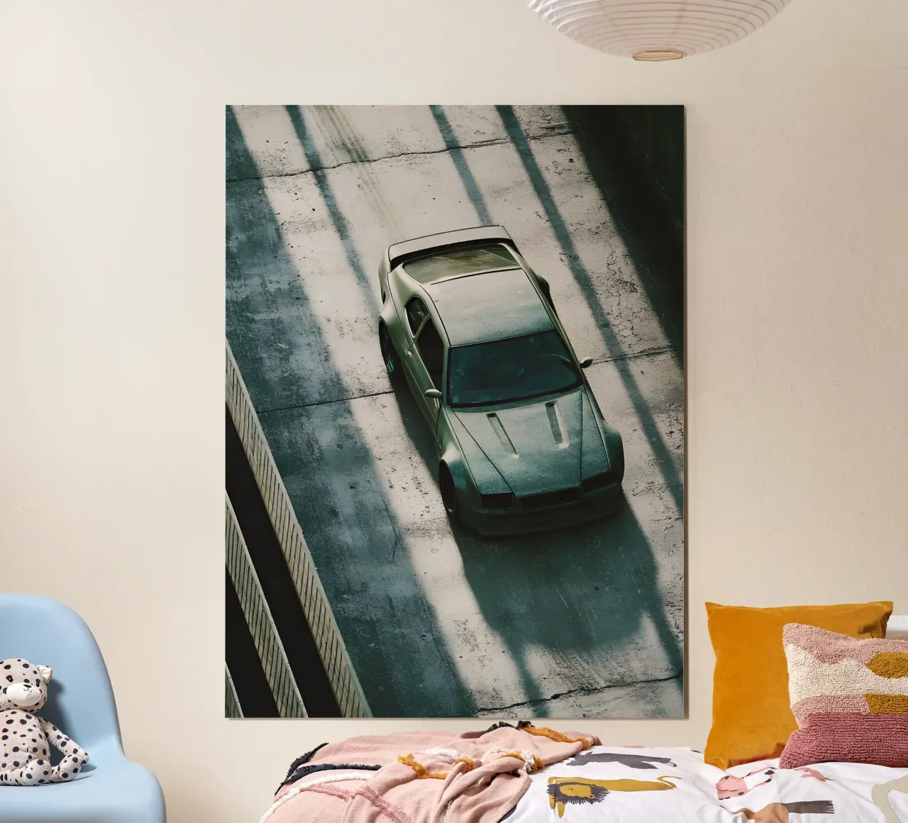 Auto da corsa grigia carta hahnemühle da CAR EDITION