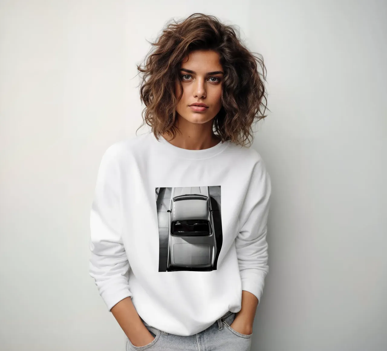Auto d'epoca monocromatica felpa da CAR EDITION