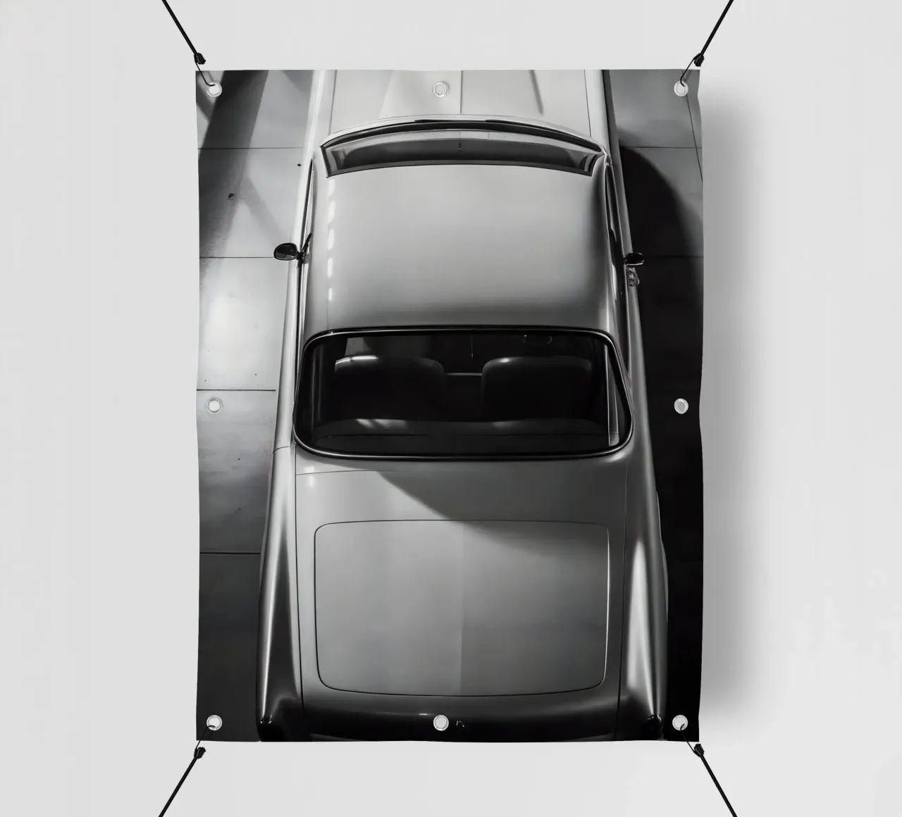 Auto d'epoca monocromatica telo in pvc da CAR EDITION