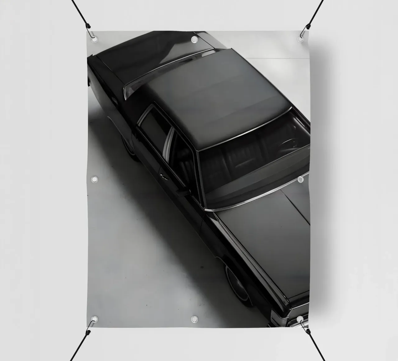 Auto d'epoca monocromatica telo in pvc da CAR EDITION