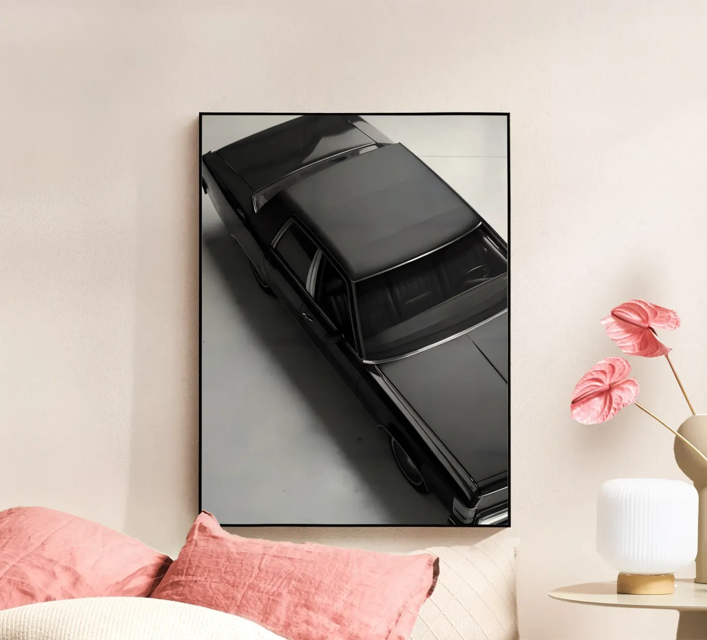 Voiture classique monochrome plexiglas de CAR EDITION