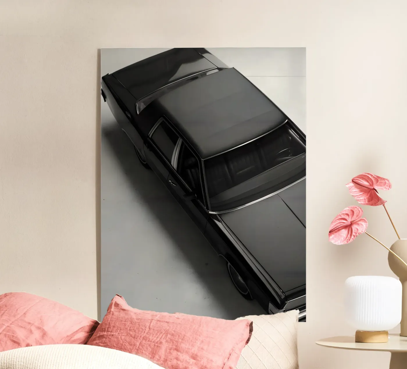 Voiture classique monochrome plexiglas de CAR EDITION