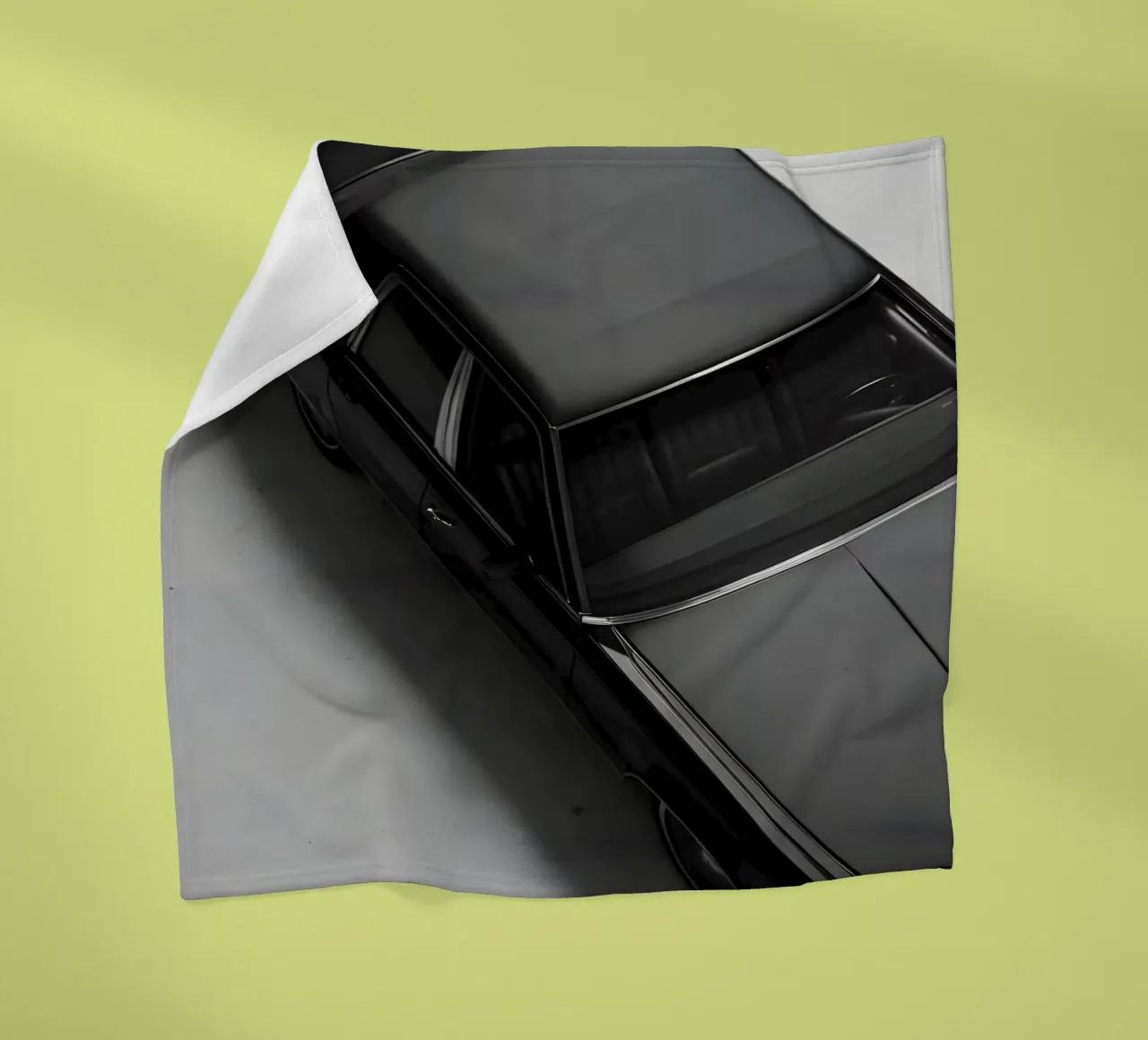 Monochrome Classic Car Fleecedecke von CAR EDITION