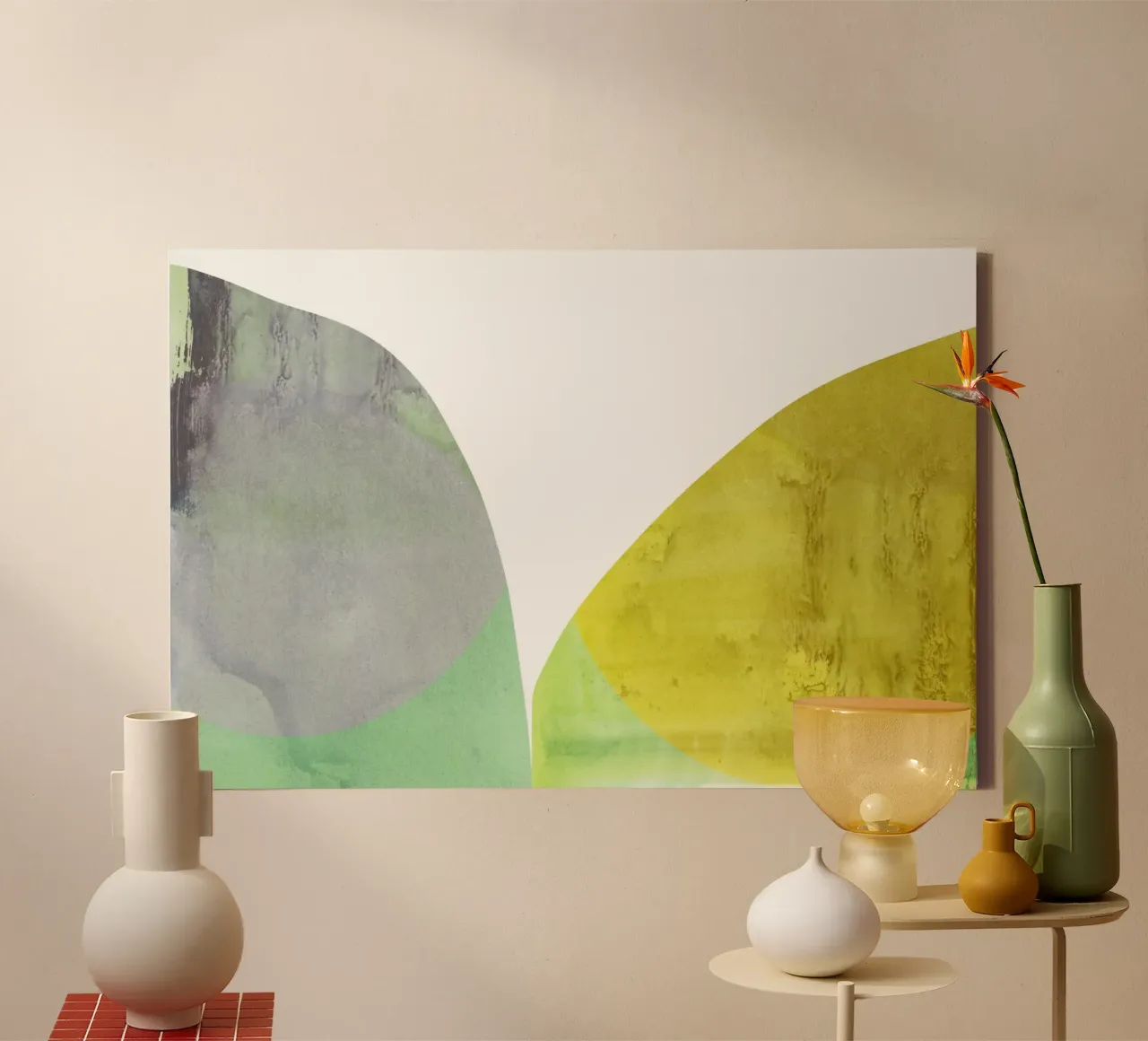 Earthenware Surfaces 8 canvas with Floater frame by Cartissi