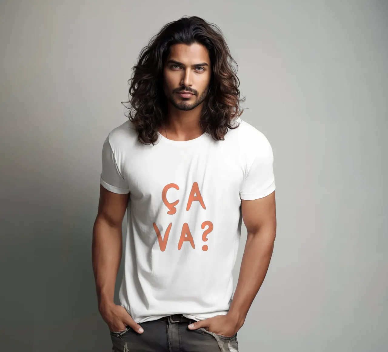 Ça Va? – French Mood Check t-shirt da QuooodZ by MooodzArt