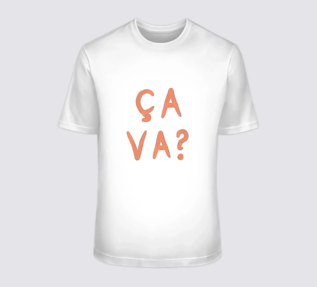 Ça Va? – French Mood Check t-shirt da QuooodZ by MooodzArt