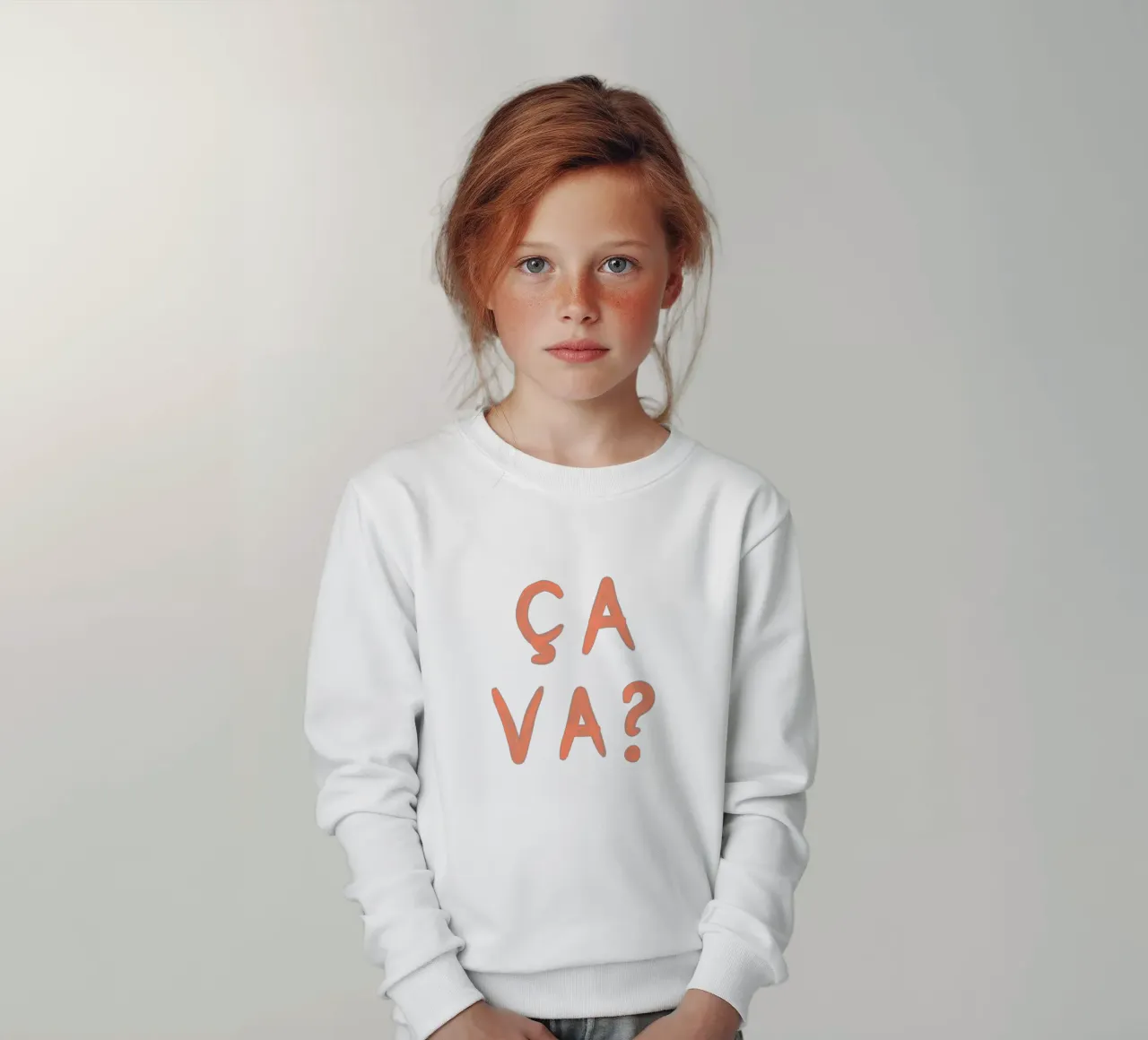 Ça Va? – French Mood Check felpa bambino da QuooodZ by MooodzArt