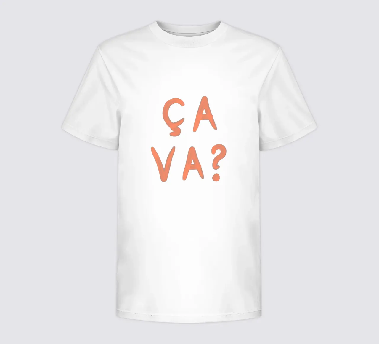 Ça Va? – French Mood Check t-shirt bambini da QuooodZ by MooodzArt