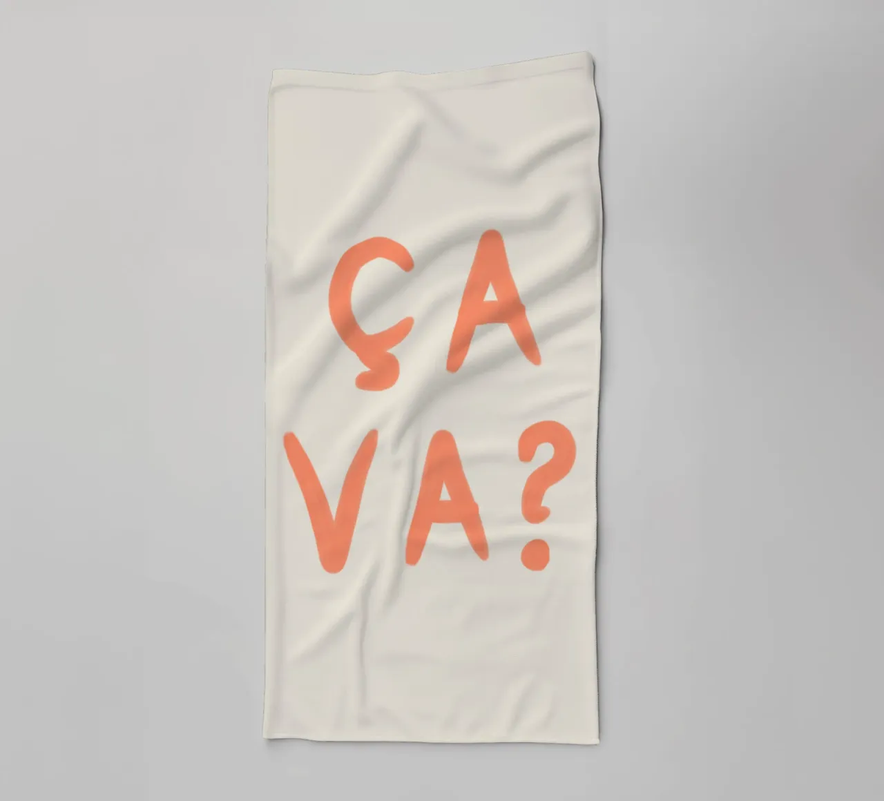 Ça Va? – French Mood Check asciugamano da bagno da QuooodZ by MooodzArt
