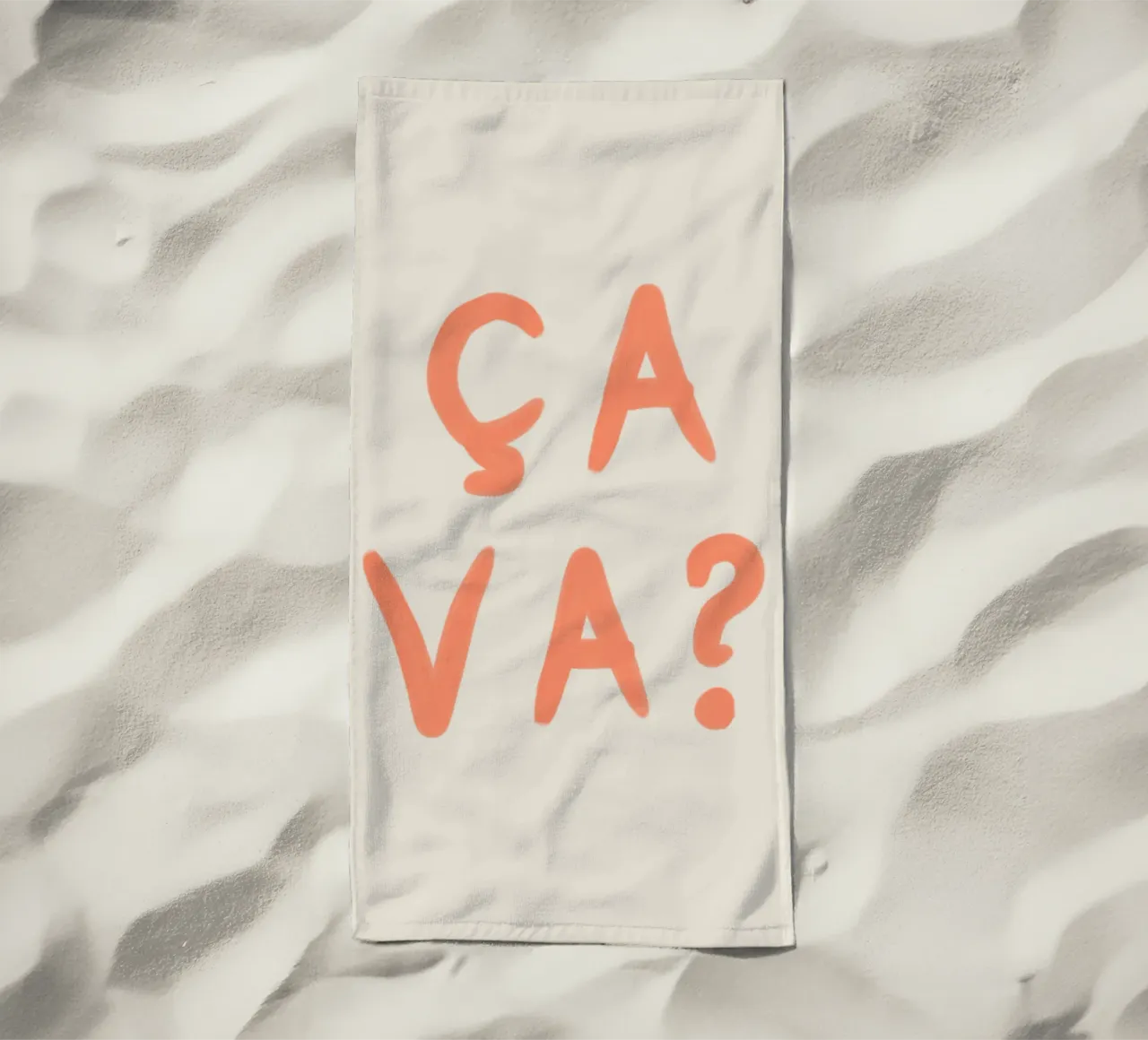 Ça Va? – French Mood Check telo mare da QuooodZ by MooodzArt