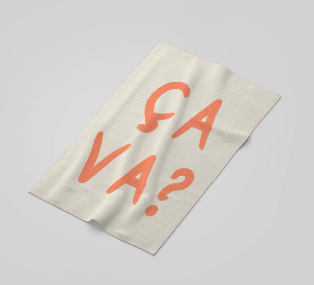 Ça Va? – French Mood Check telo mare da QuooodZ by MooodzArt