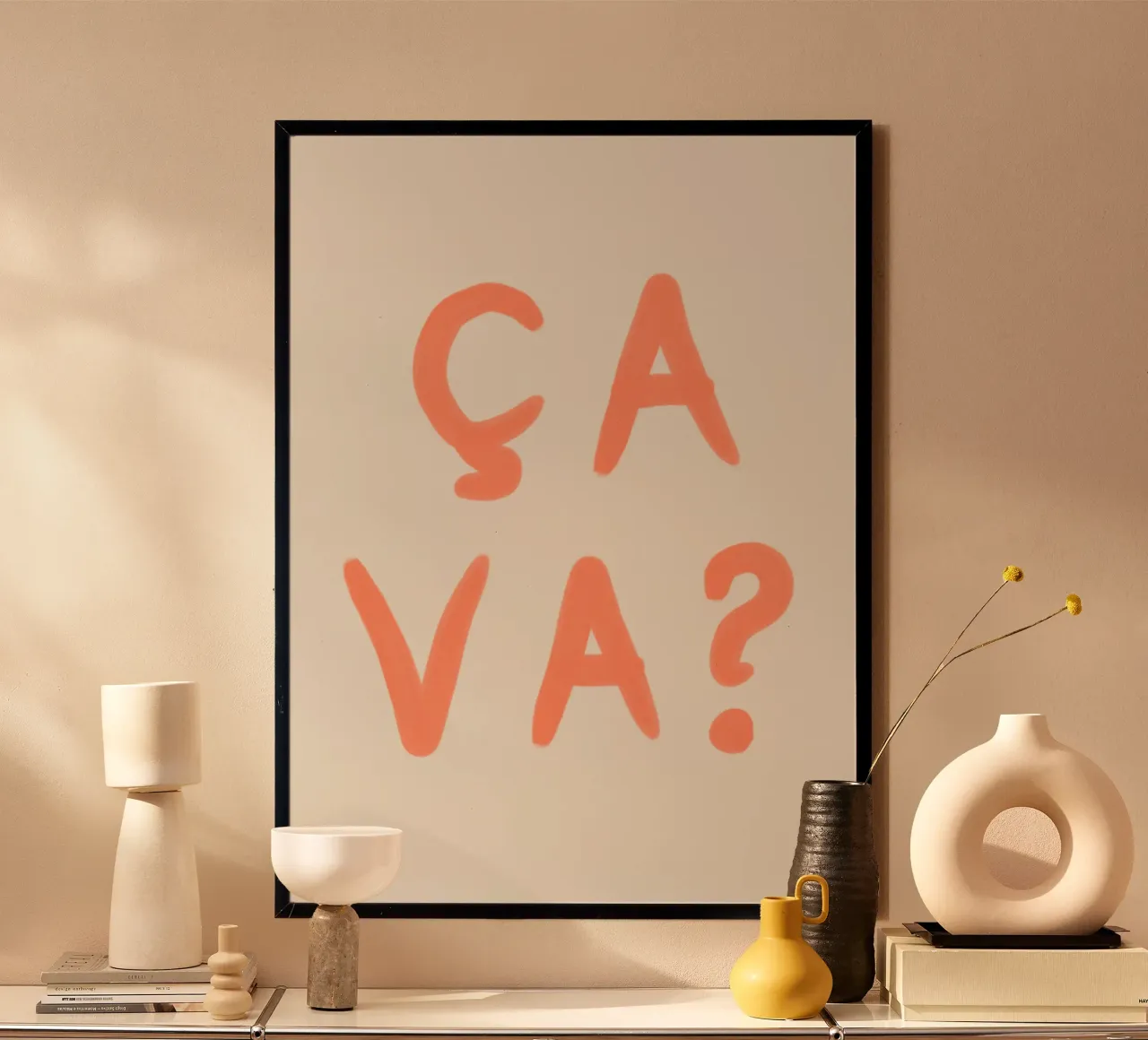 Ça Va? – French Mood Check poster da QuooodZ by MooodzArt