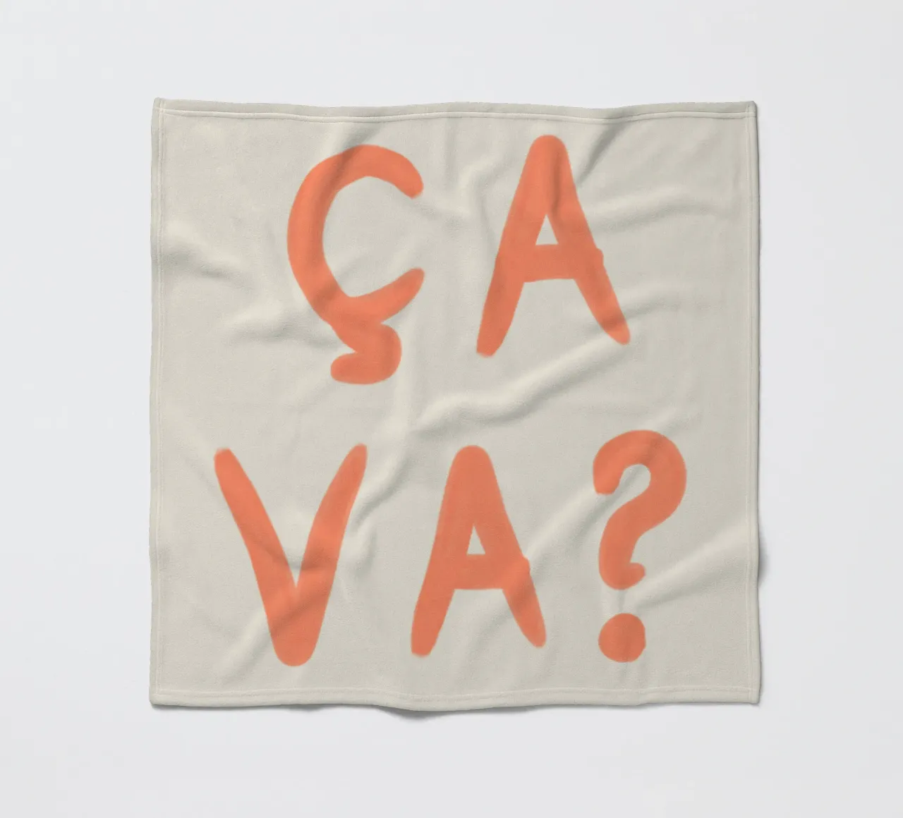 Ça Va? – French Mood Check coperta in pile da QuooodZ by MooodzArt