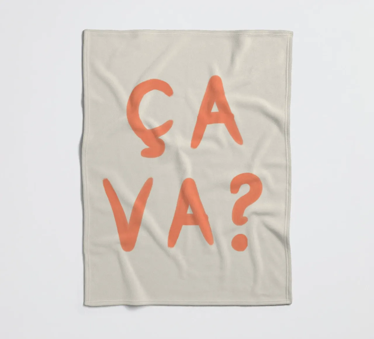 Ça Va? – French Mood Check coperta in pile da QuooodZ by MooodzArt