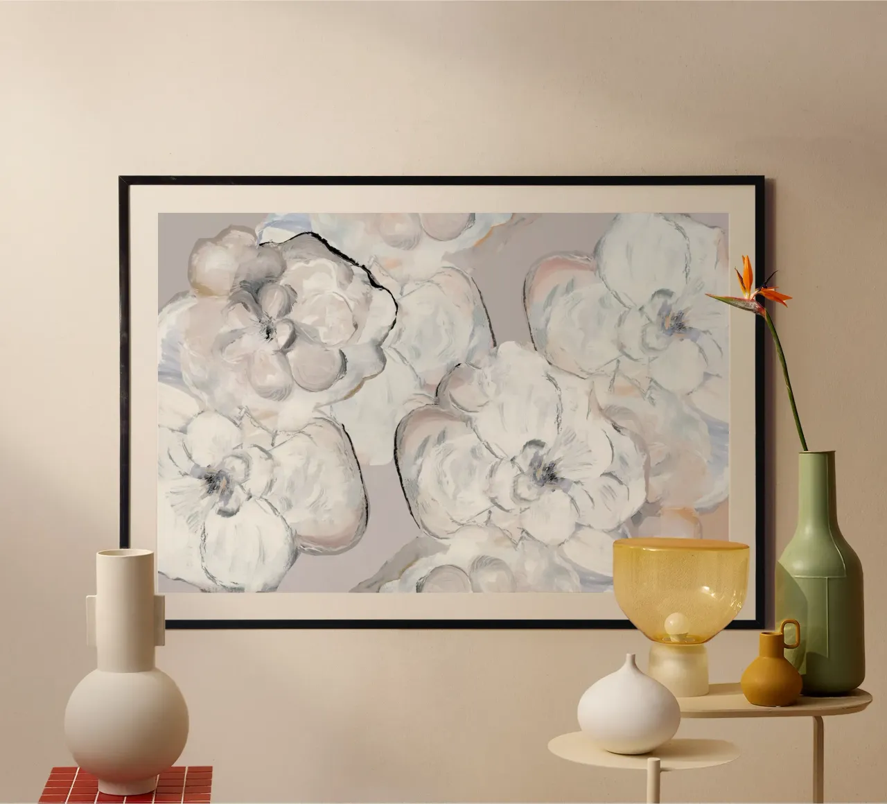 Étude sur la floraison douce poster de Cartissi