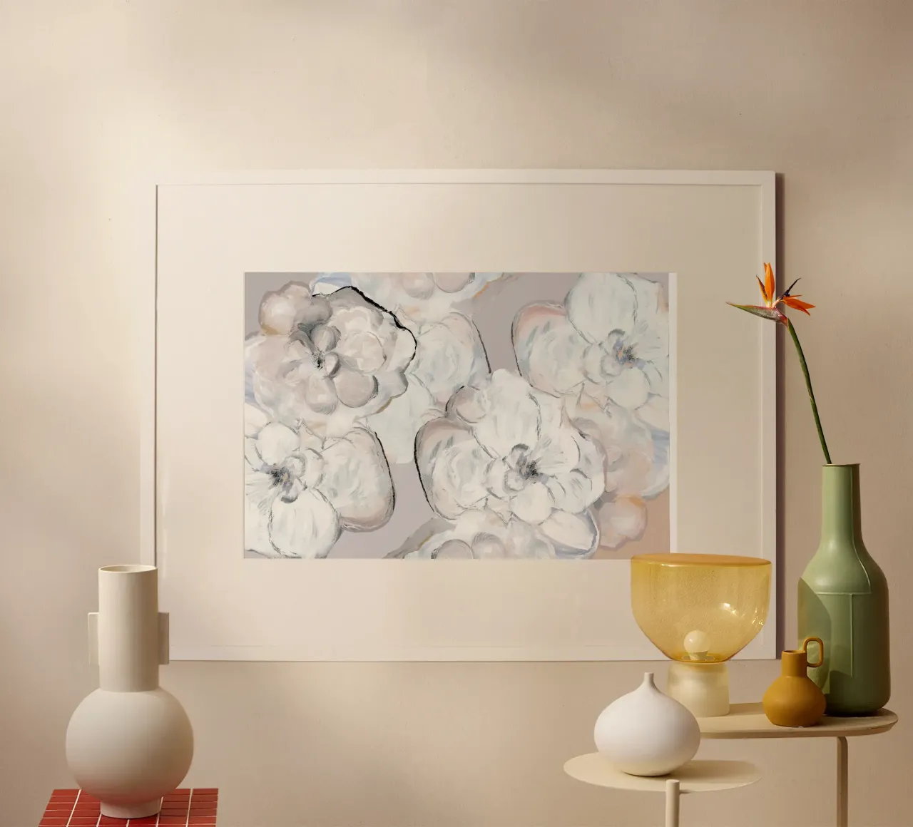 Étude sur la floraison douce poster de Cartissi