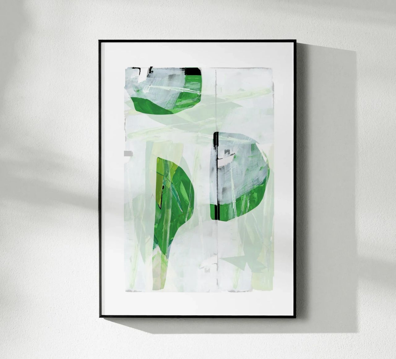 Verde lime nero astratto n. II plexiglass da Cartissi