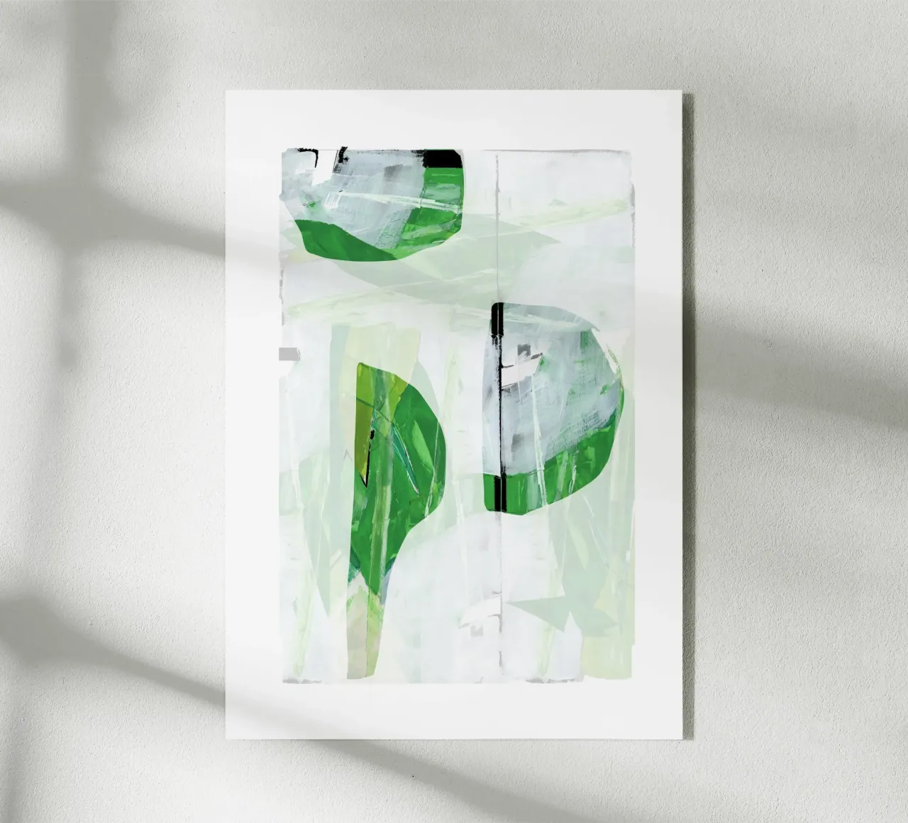 Verde lime nero astratto n. II plexiglass da Cartissi