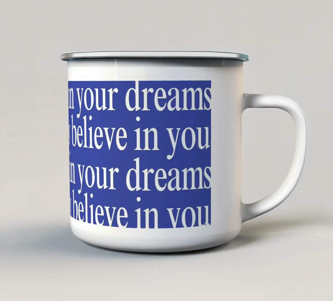 believing tazza in smalto da Ambition Wall