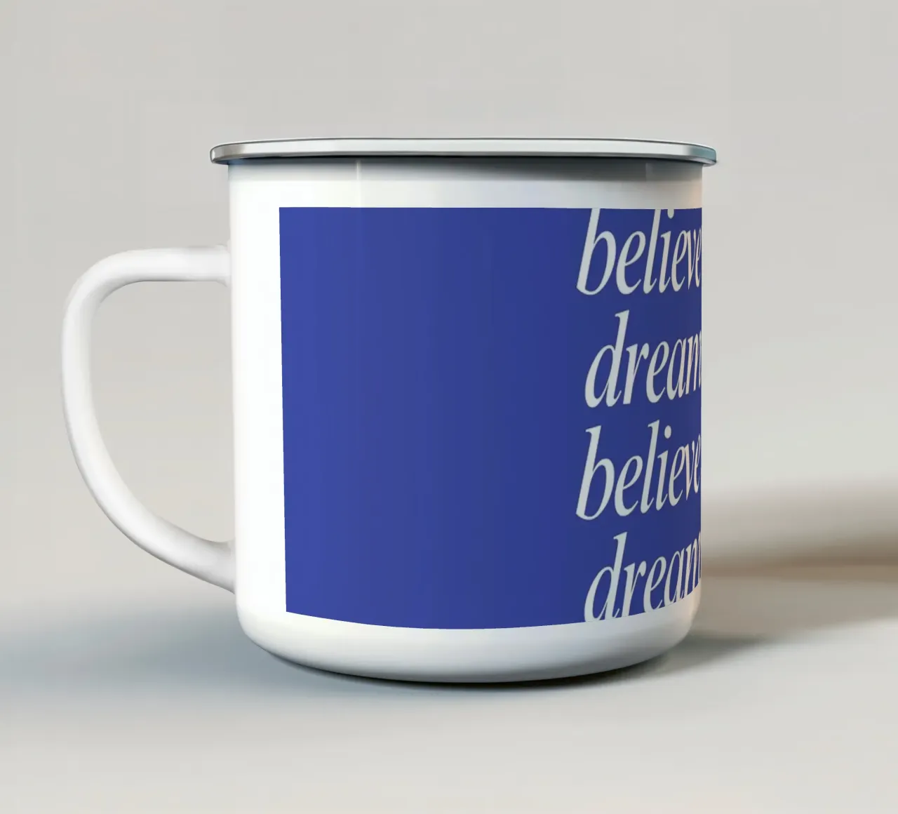 believing tazza in smalto da Ambition Wall