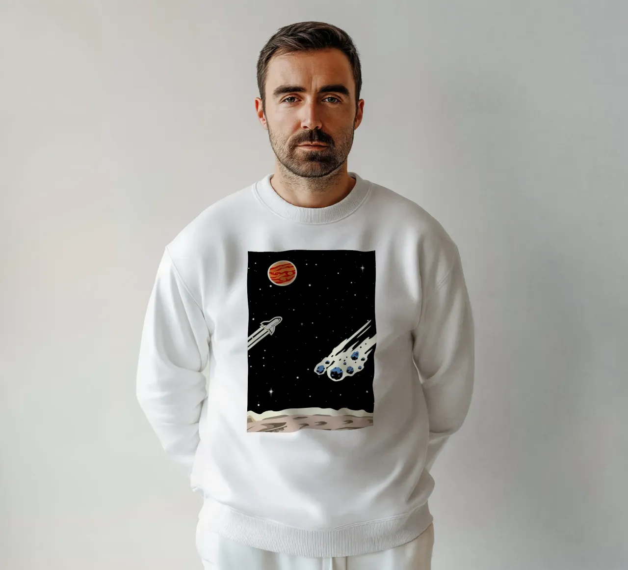 Space Rocket sweatshirt by Little Flourishes