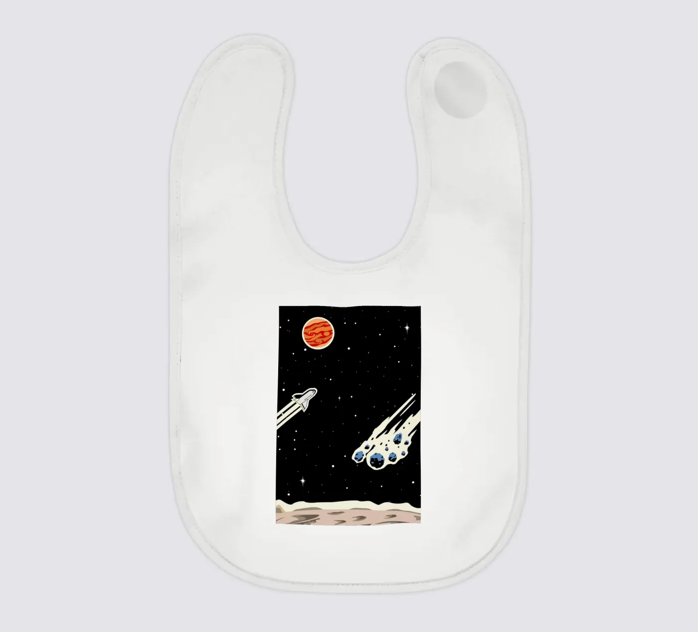 Space Rocket bavaglino da Little Flourishes